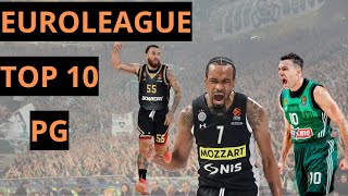 EUROLEAGUE TOP 10 POINT GUARDS [upl. by Ecirp]