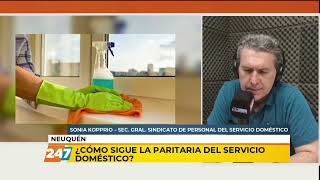 Sonia Kopprio Sec Sindicato de Personal del Servicio Doméstico Como sigue la paritaria del servici [upl. by Monteith917]