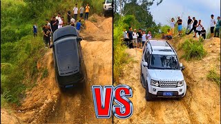 Land Rover Defender vs Discovery vs Jeep Wrangler  The female driver drives the Defender oneonone [upl. by Areem516]