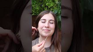 Sharp or dull FAIL she cant feel it on her chin Part 1 asmr asmrdoctor asmrroleplay [upl. by Taft281]