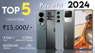 Top 5 Mobile Phones Under 15000 in February 2024  5G  6000mAh 120Hz 2K  Phone Under 15000 [upl. by Levram]