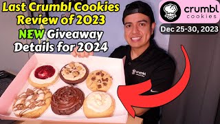 NEW Crumbl Cookies Review Brookie Dough Pie Cheesecake Snickers Chocolate Cake Pop Tarts 2023 [upl. by Oletha]