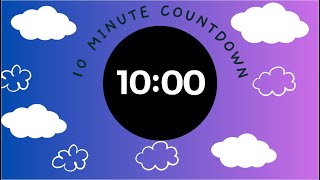 10 MINUTE CLEAN UP TIMER  with upbeat music and colourful visuals [upl. by Yemrej]