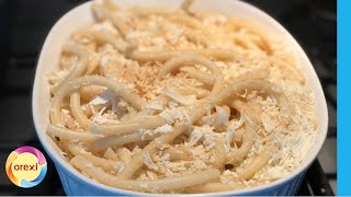 Original Greek Pasta with Mizithra amp Hot Olive Oil I Mizithra Pasta Recipe I shorts [upl. by Clyte]