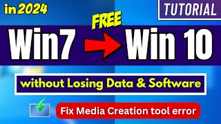 in 2024 Upgrade Windows 7 to Windows 10 without Losing Data amp App [upl. by Llednov]