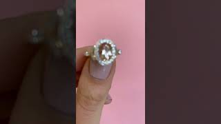 Are You a Morganite Lover morganite morganitering gemstonerings handmadejewellery diamond [upl. by Auqined]