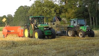 Pressing straw bales [upl. by Gauldin776]