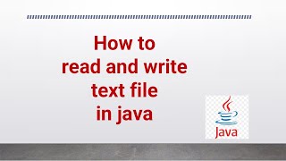 How to read and write text file in java youtube javaprogramminglanguage java [upl. by Enilreug]