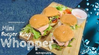 Whopper Recipe  Mini  Burger King [upl. by Bradford]