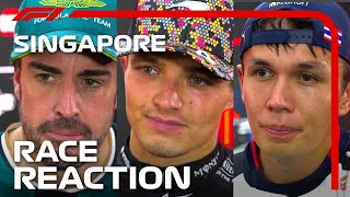 Drivers Reaction After the Race  2024 Singapore Grand Prix [upl. by Ahsaetan]