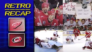 Wings Top Canes in 3OT Cup Classic  Retro Recap  Red Wings vs Hurricanes [upl. by Winifred]