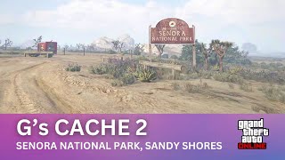 GTA Online G’s Cache Location 2  Senora National Park Sandy Shores [upl. by Xirdnek748]