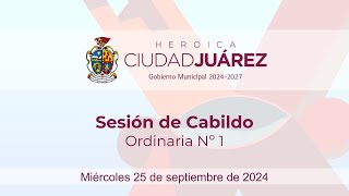 25092024  Sesión de Cabildo Nº 1 · Ordinaria [upl. by Anayrb]