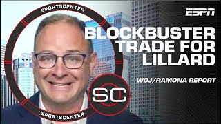 Woj details Damian Lillards trade to the Bucks 👀  SportsCenter [upl. by Aikym929]