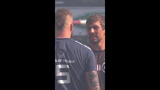 Munsters RG Snyman amp Sharks Eben Etzebeth have a chat postmatch [upl. by Emmalyn]