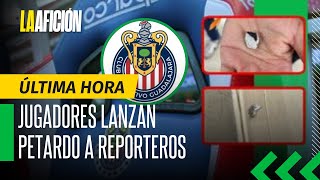 Camarógrafo narra cómo le explotó un petardo en la sala de prensa de Chivas [upl. by Lipfert]