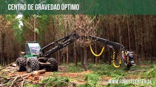 Harvester Prosilva 810 maquinaria forestal  Forest Center [upl. by Kcirtap161]