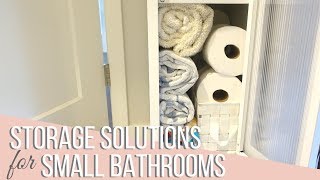 More Storage Solutions for Small Spaces Bathroom Edition [upl. by Herby]