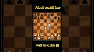 Petroff Gambit Trap 🤯Chess shorts trendingshorts trap chess learnchesstrapin30seconds views [upl. by Hajan4]