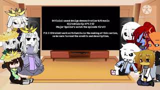 Past undertale react to glitchtale Frisk vs Betty [upl. by Enerahs926]