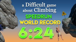 A Difficult Game About Climbing Speedrun in 624 [upl. by Imot]