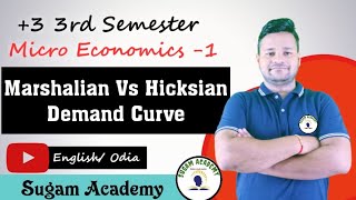 Marshalian Demand Vs Hicksian Demand Curve  Micro1  3 3rd Semester [upl. by Acissej798]