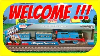 Winged Thomas with Annie amp Clarabel Trackmaster  Unboxing Review and Demo Extraordinary Engine [upl. by Nylarat989]