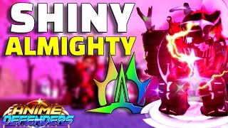 SHINY ALMIGHTY IGRIS THE CURSED KNIGHT SHOWCASE IN ANIME DEFENDERS [upl. by Kowtko57]