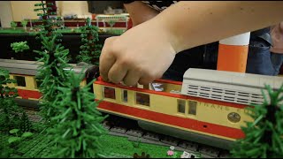 LEGO train derailments breakdowns amp other fails  2022 Noppenbahner Lguage meeting in Wörrstadt [upl. by Peckham848]