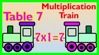 Multiplication Train  Table 7 [upl. by Redienhcs]