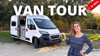 VAN TOUR Español 🚐 Furgoneta Camper ARTESANAL y ESPACIOSA  Camperización completa [upl. by Greenburg]