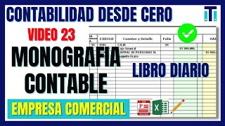 ✏📚 Monografía Contable completa de una empresa comercial Excel  Contabilidad desde cero VIDEO 23 [upl. by Major]