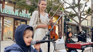 2 Year Old JOINS me SINGING  Karolina Protsenko  Amazing Grace [upl. by Inness453]