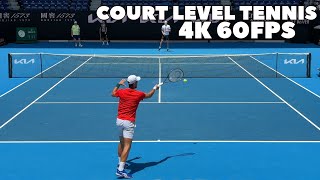 Novak Djokovic amp Alexander Zverev Condensed Court Level Practice 2024 4K 60FPS [upl. by Mychal]