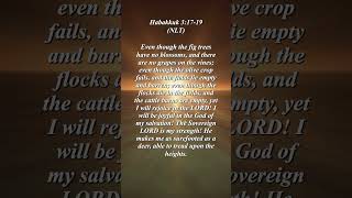 The Lord is My Strength Habakkuk 31719 NLT [upl. by Oler]