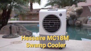 Hessaire MC18M Swamp Cooler  90 to 82 degrees in under 10 minutes [upl. by Herm810]