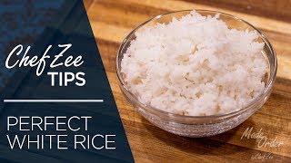 How to Make The Perfect White Rice  Cooking Tips  Made To Order  Chef Zee Cooks [upl. by Hembree]