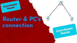 Router configuration  Cisco Packet Tracer  Router and End Device connections [upl. by Ushijima]