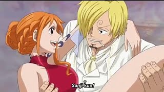 Pudding get jealous  when sanji save nami [upl. by Ahsemac]