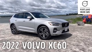 Silver Dawn Metallic 2022 Volvo XC60 B5 Momentum  Quick car tour on the Maine coast [upl. by Akemit]