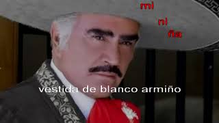 Es mi niña bonita Vicente Fernandez Karaoke [upl. by Vidovic7]