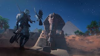 Assassins Creed Origins  The Great Sphinx of Giza How To get Isu Armor Outfit [upl. by Tihor875]