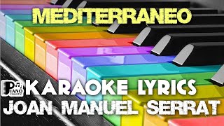 MEDITERRANEO JOAN MANUEL SERRAT KARAOKE LYRICS VERSION PSR S975 [upl. by Ardnasirhc236]