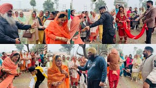 DEOR BHABI DI SANTI RASAM  AFTER WEDDING FIGHT GAMES  INDIAN WEDDING RITUALS  INDER amp KIRAT [upl. by Tallbott]