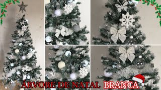 MONTAMOS A NOSSA ÁRVORE DE NATAL BRANCA  2024 [upl. by Malvina975]