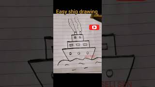 Ship drawingyoutubeshorts ship drawingpaintingart artist subscribe SelisKidsArtAcademyo8u [upl. by Ecaroh628]