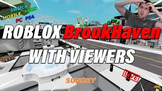 🔴247 BrookHaven RP Playing With Viewers  Private BrookHaven Server  Xbox PS4 PC Mobile  ReRun [upl. by Anavoig411]