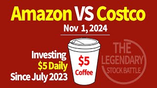 Nov 1 2024 Amazon VS Costco The Winner 232 Investing 5 in stocks daily over coffee [upl. by Aicnorev907]