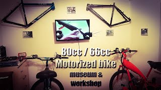 80cc bicycle engine kit motorised museum [upl. by Lokkin]