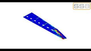 SIMULIA Abaqus Simulation using user subroutines amp python scripting  Wing spar failing [upl. by Jaal985]